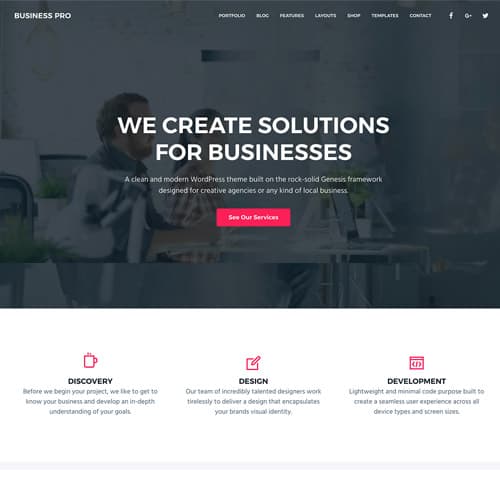 StudioPress Negocios Pro Genesis Tema de WordPress