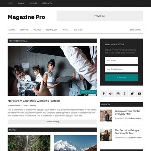 StudioPress 杂志 Pro Genesis WordPress主题