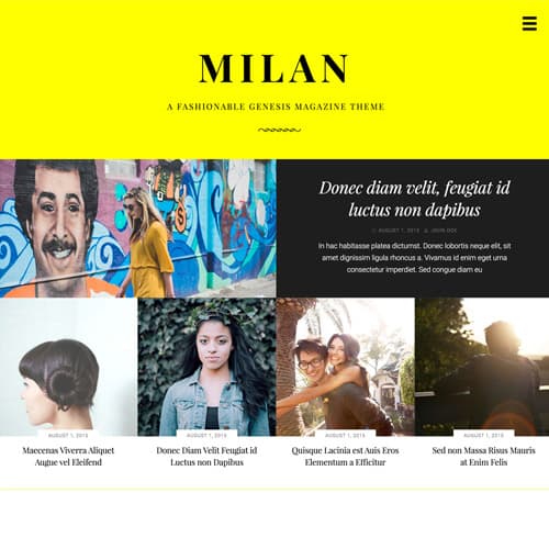 StudioPress Milan Pro Genesis WordPress-Theme