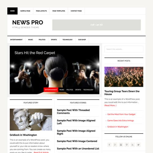 StudioPress News Pro Genesis Tema de WordPress