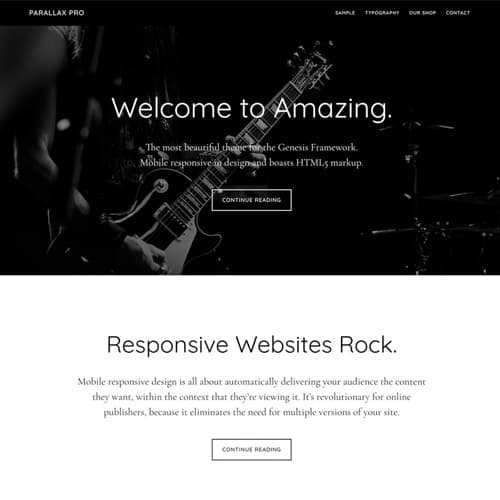 StudioPress Parallax Pro Genesis Tema de WordPress