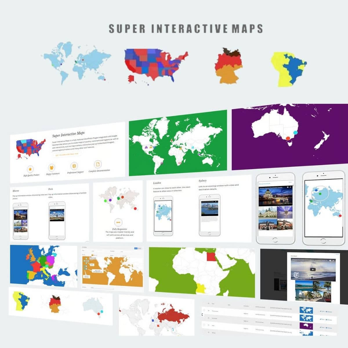Super Interactive Maps voor WordPress