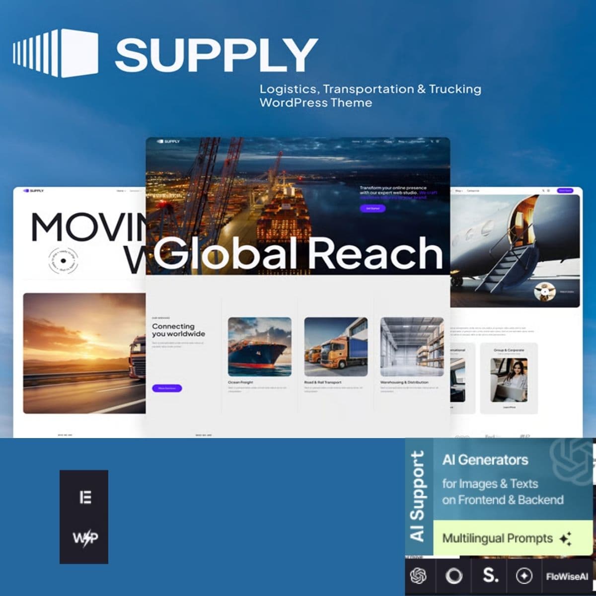 Supply - Logistics, Transportation & Trucking WordPress Teması