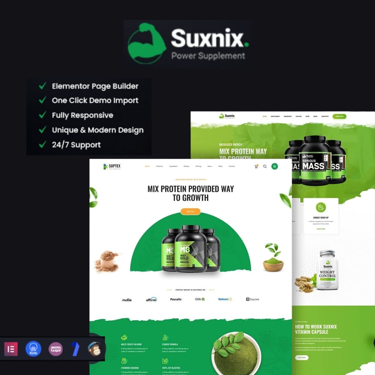 Suxnix - Тема WordPress для Добавок Здоровья