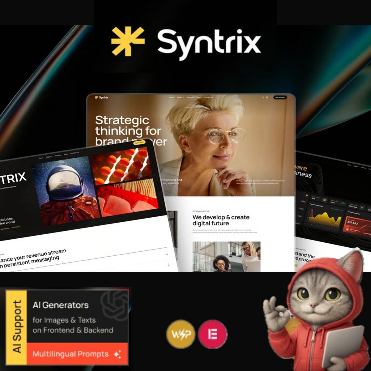 Syntrix - Бизнес IT Solutions Тема WordPress