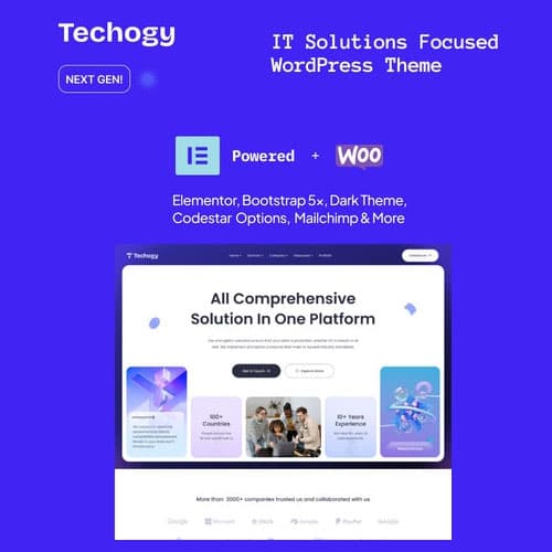 Techogy - IT Solutions & Services WordPress-thema