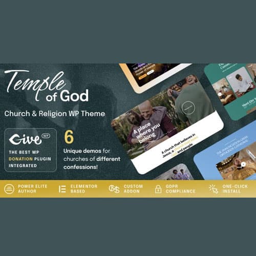 Temple of God - Religion and Church 워드프레스 테마