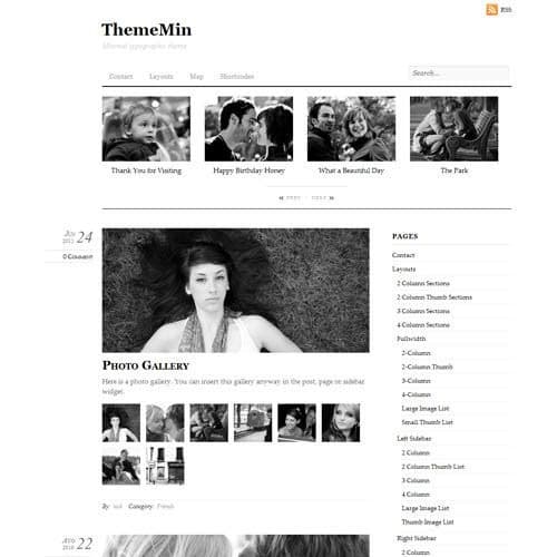 Themify Thememin Тема WordPress