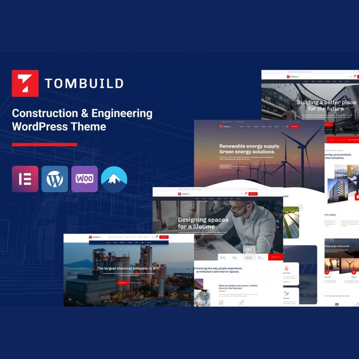 Tombuild – Costruzione & Engineering Tema WordPress