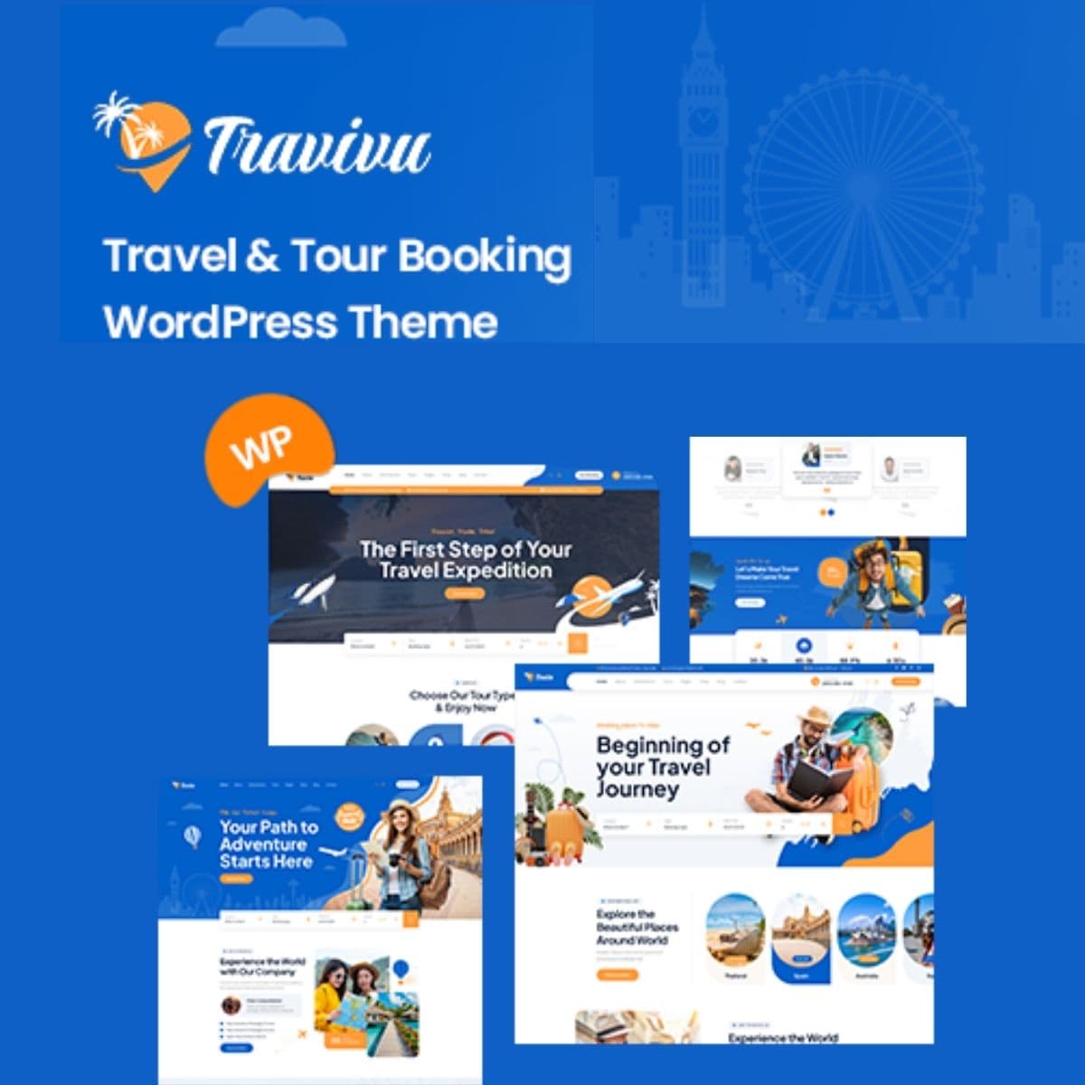 Travivu - Tema WordPress Pemesanan Perjalanan & Tur