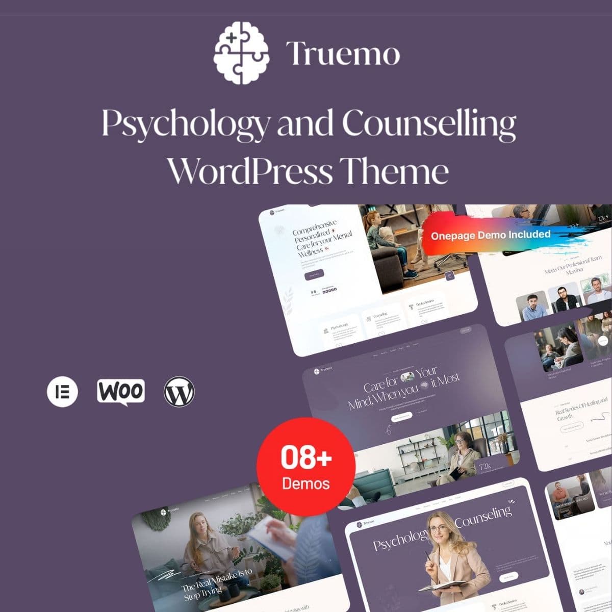 Truemo - Psychology and Counseling WordPress Teması