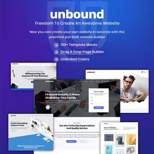 Unbound - أعمال وكالة متعدد الأغراض Theme