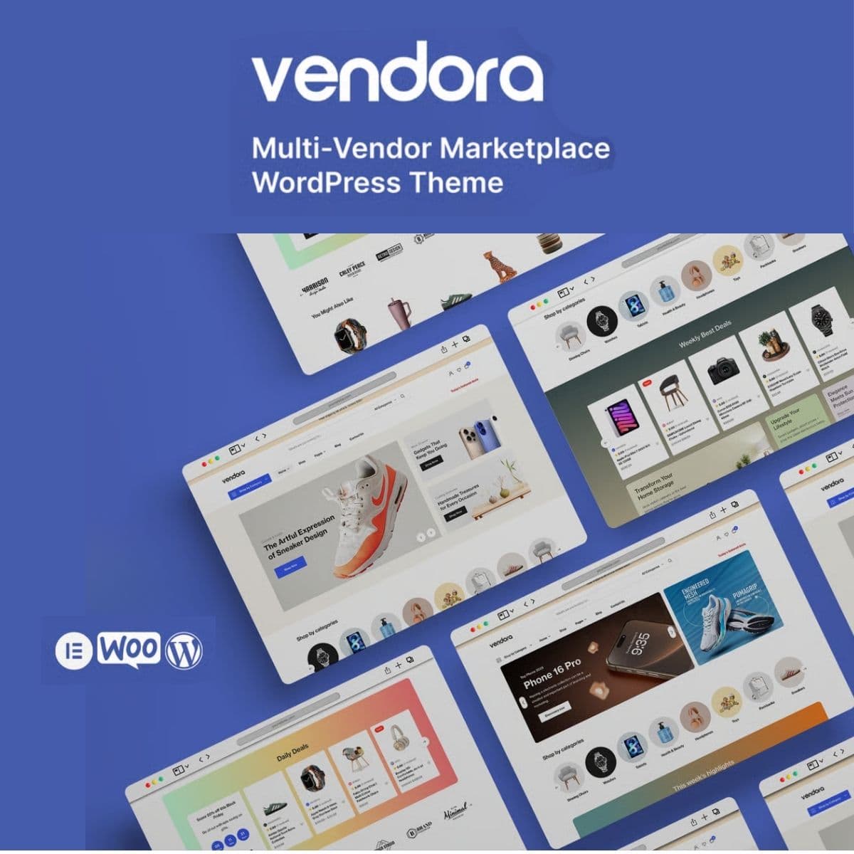 Vendora – Multi-Vendor Marketplace ورڈپریس تھیم