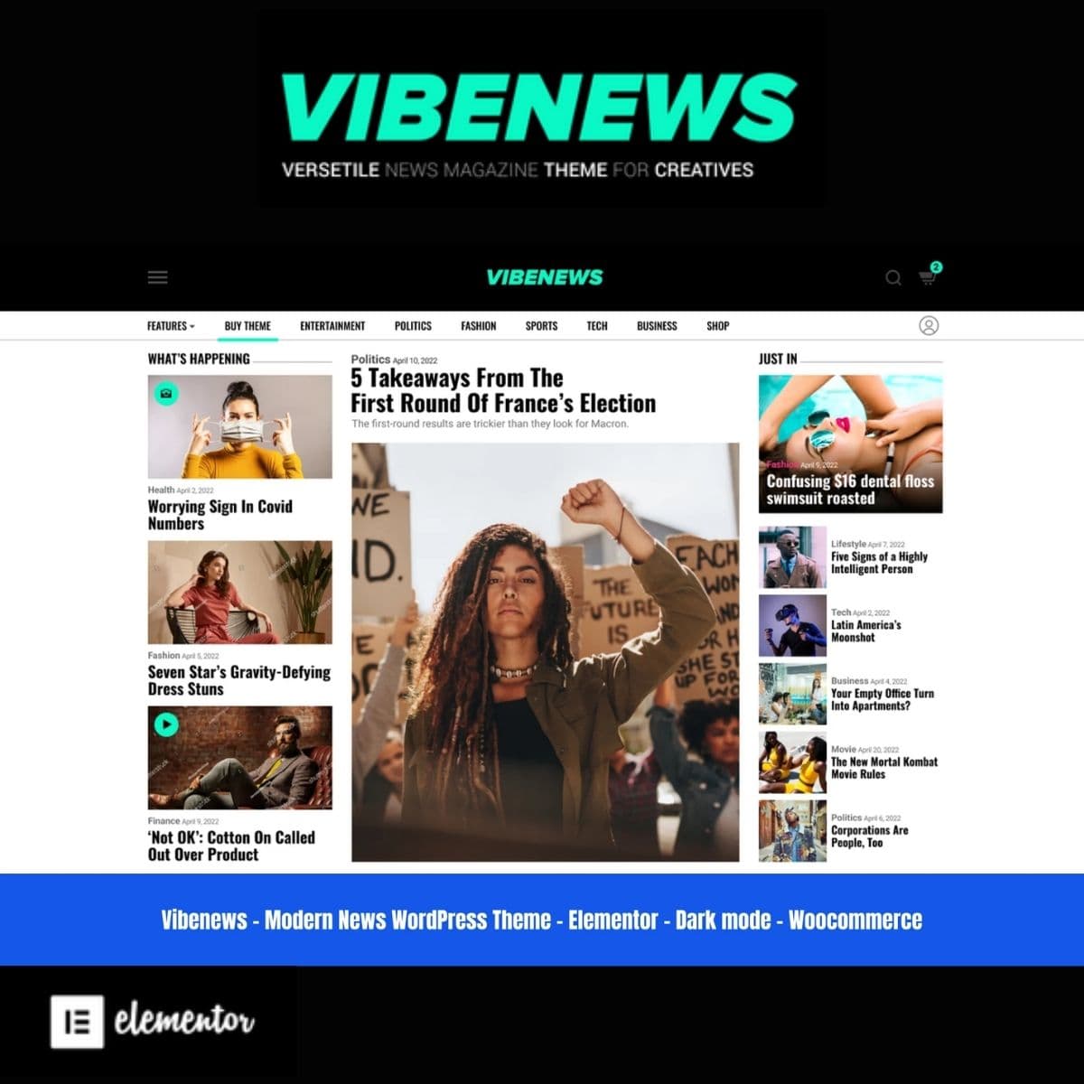 Vibenews - Newspaper & Rivista Tema WordPress
