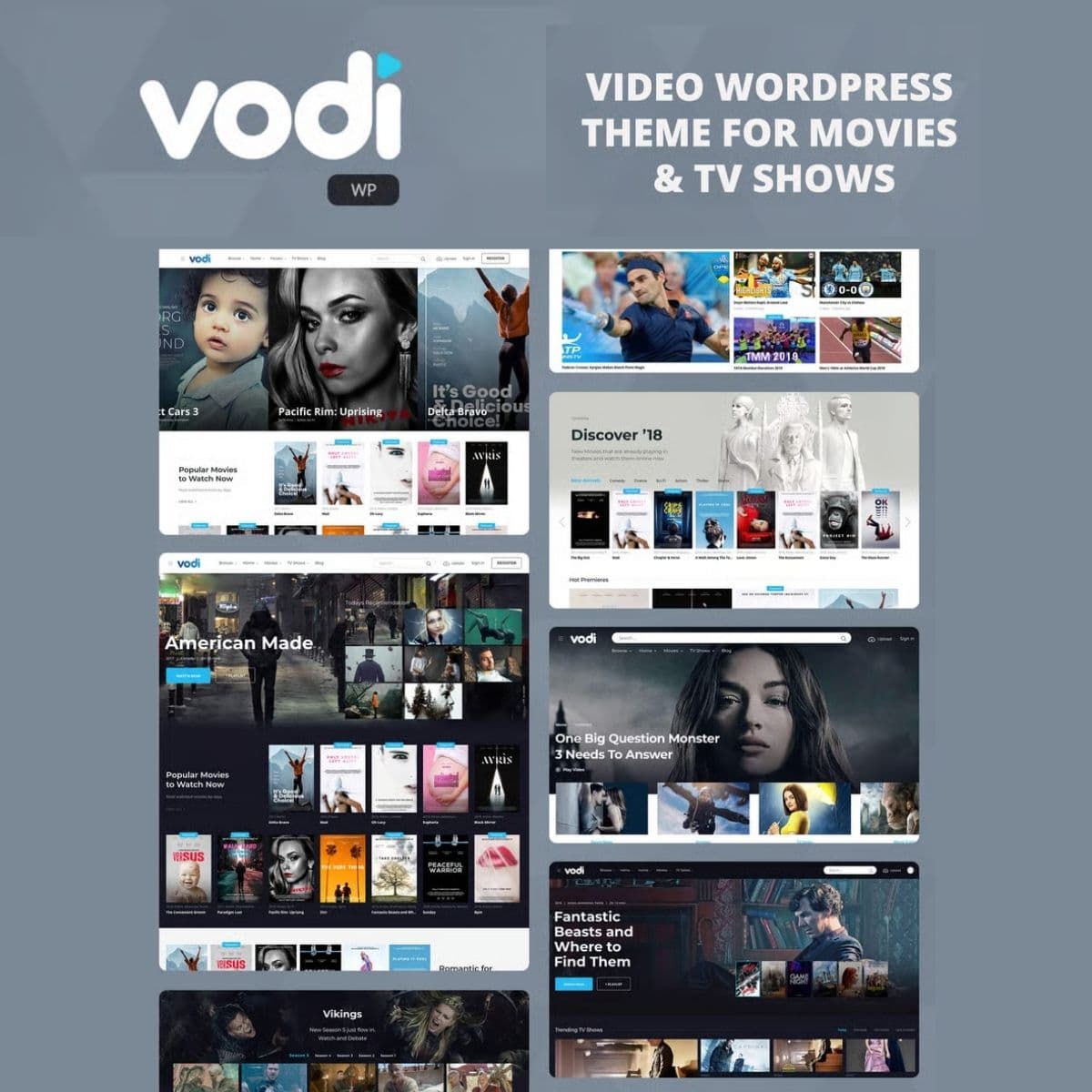 Vodi - Video 워드프레스 테마 for Movies & TV Shows