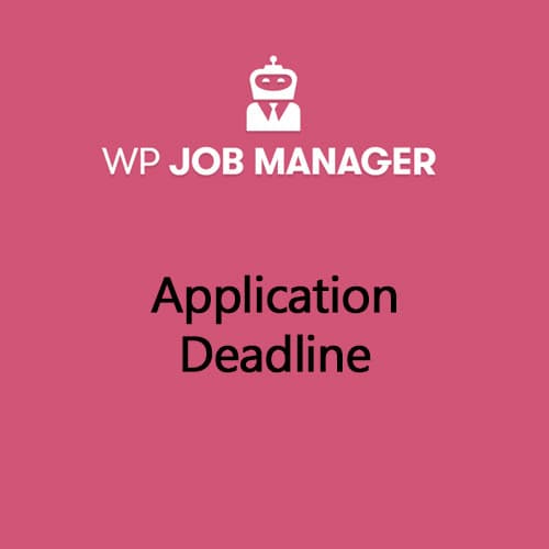 WP Job مدير Application Deadline إضافة