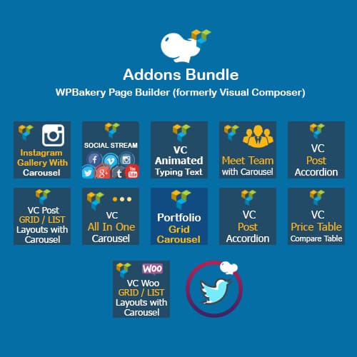WPBakery Page بلڈر Addons Bundle (formerly Visual Composer)