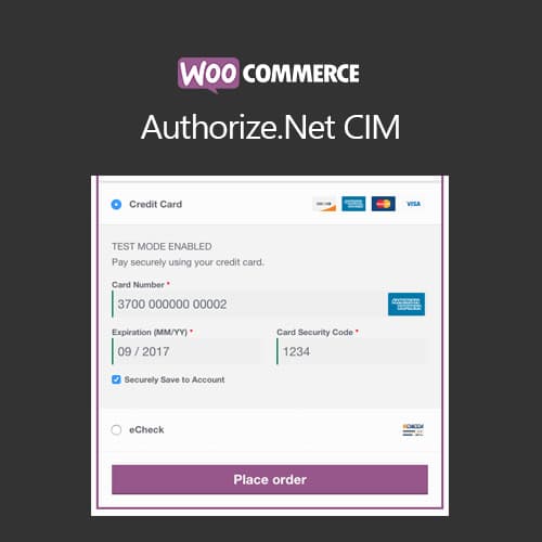 WooCommerce Authorize.Net CIM WooCommerce Authorize.Net CIM