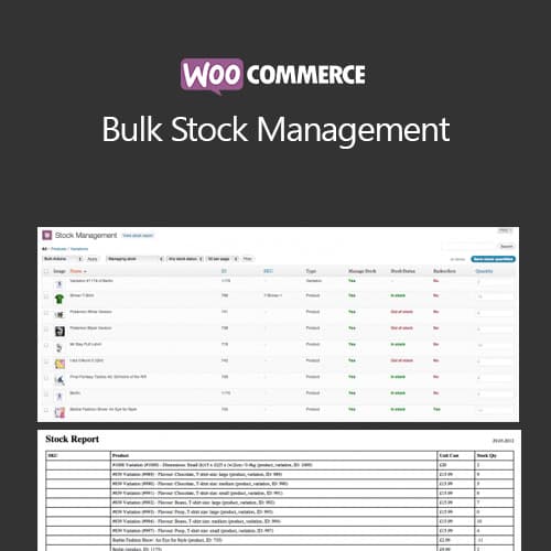WooCommerce Bulk Stock Verwaltung