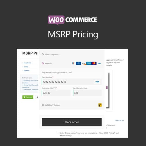 WooCommerce MSRP تسعير