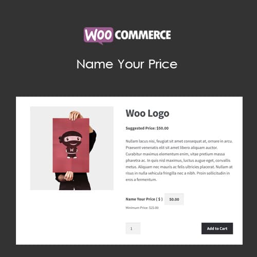 WooCommerce Name Your سعر