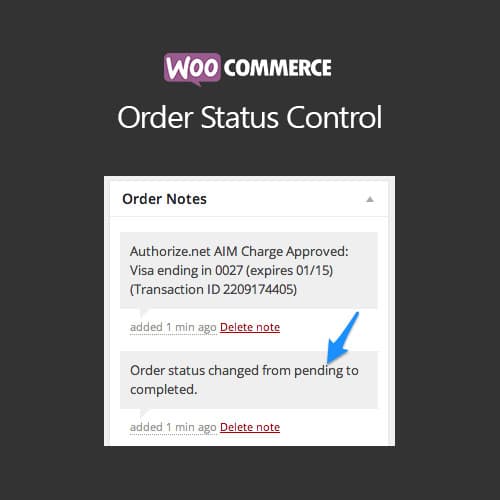 WooCommerce 주문 Status Control