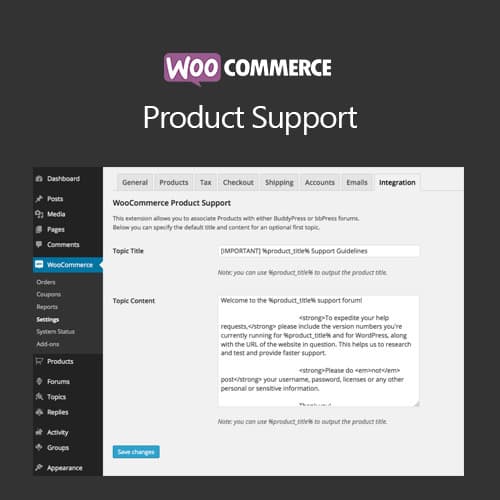WooCommerce-Produkt Support