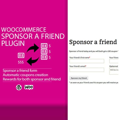 WooCommerce Sponsor a Friend 플러그인