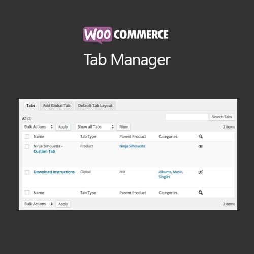 WooCommerce Tab Менеджер