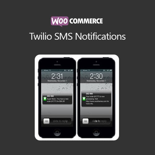 WooCommerce Twilio SMS 알림s