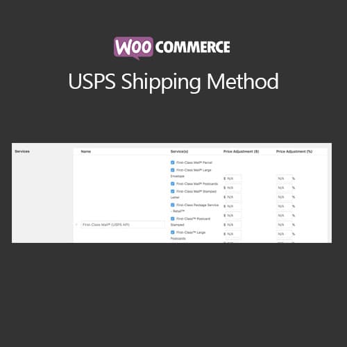 WooCommerce USPS শিপিং Method