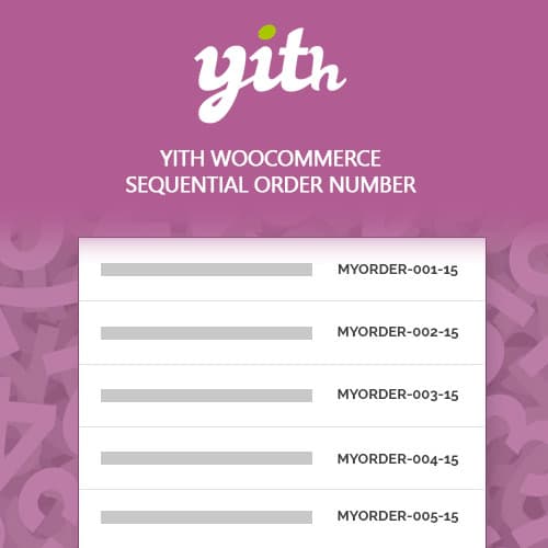 YITH WooCommerce Sequential 주문 Number Premium