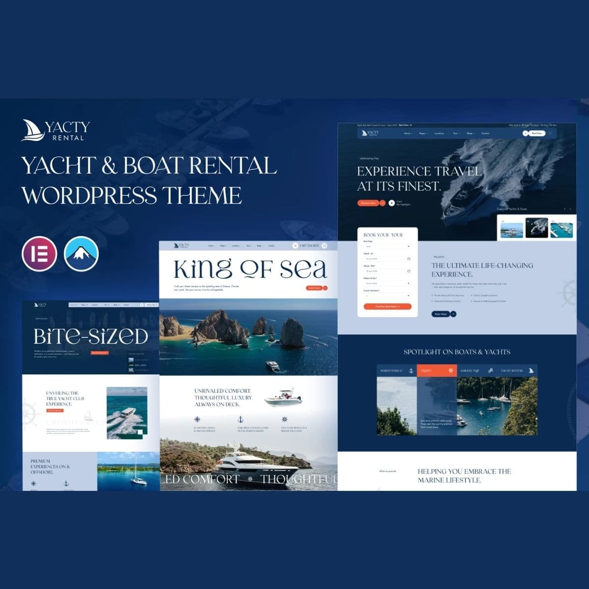 Yacty - Yacht & Boat Rental WordPress-thema