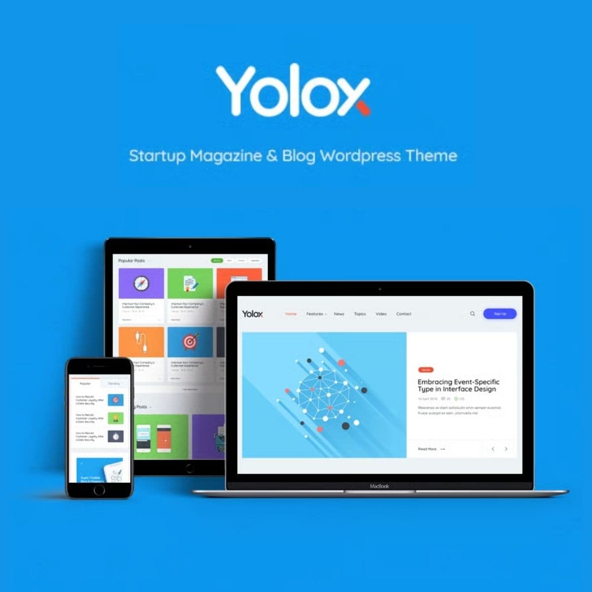Yolox | 商業 雜誌 & Startup Blog WordPress主題