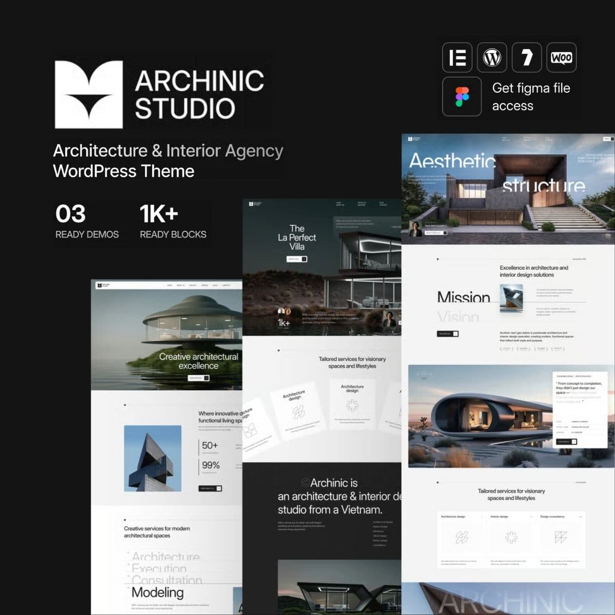 Screenshot of Archinic interface