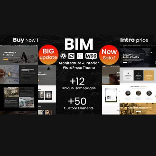 BIM - Architecture & Interior ডিজাইন Elementor ওয়ার্ডপ্রেস থিম