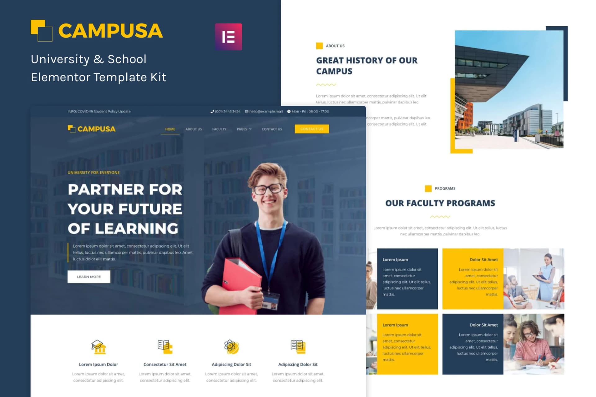 Screenshot of Campusa interface