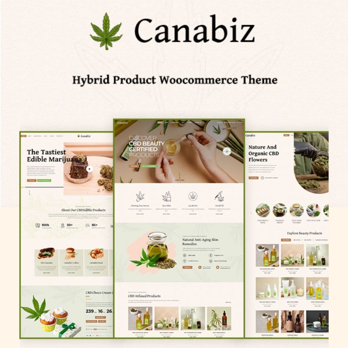 Screenshot of Canabiz interface