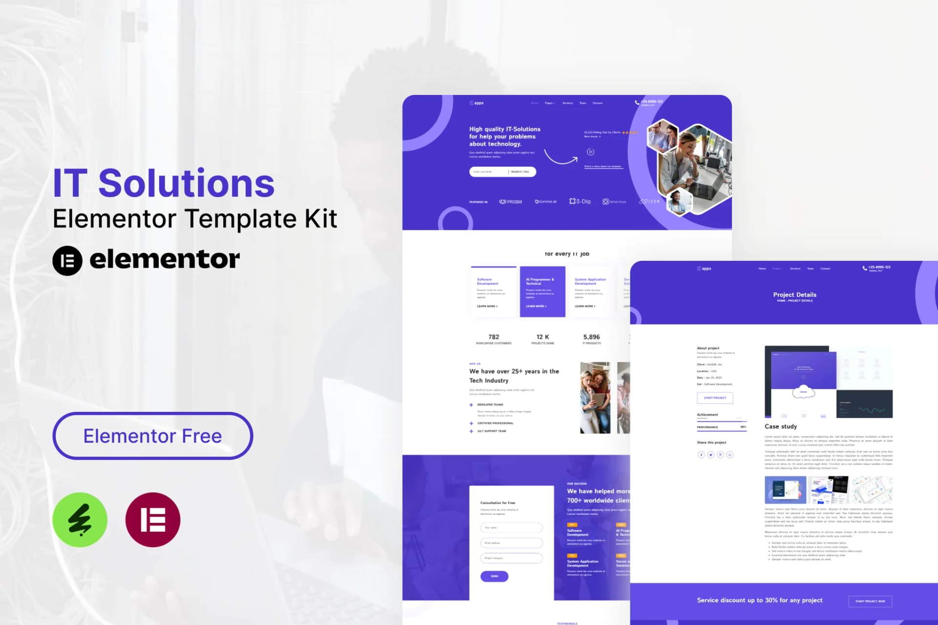 Capps - IT Solutions مجموعة قوالب Elementor