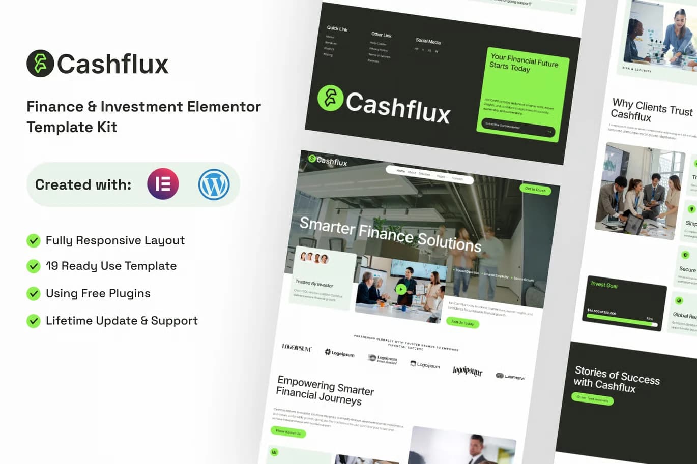Screenshot of Cashflux interface