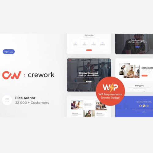 Crework | Coworking and Sáng tạo Space Theme WordPress