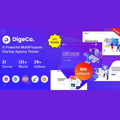 Digeco – Startup Bureau WordPress-thema