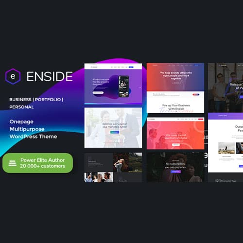 Enside - Multifunctioneel Onepage Landing Page WordPress-thema