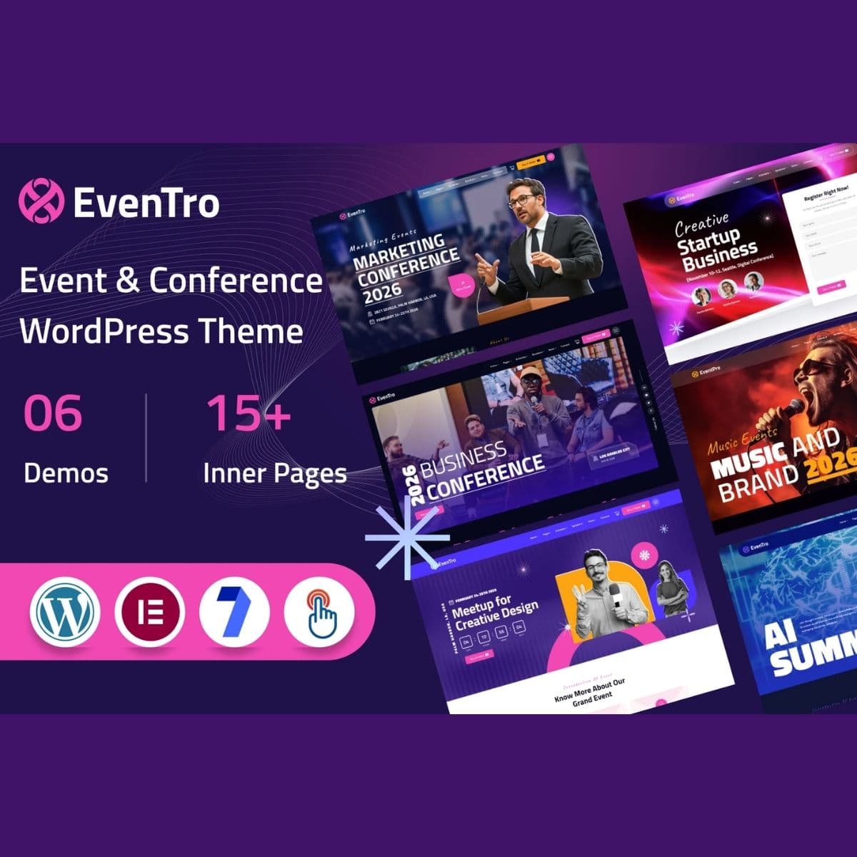 Screenshot of EvenTro interface