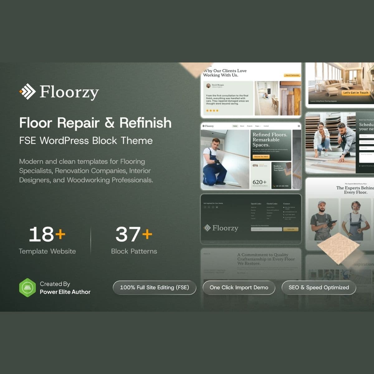 Screenshot of Floorzy interface