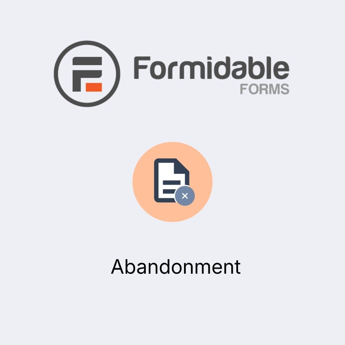 Screenshot of Formidable Forms - Abandonment interface