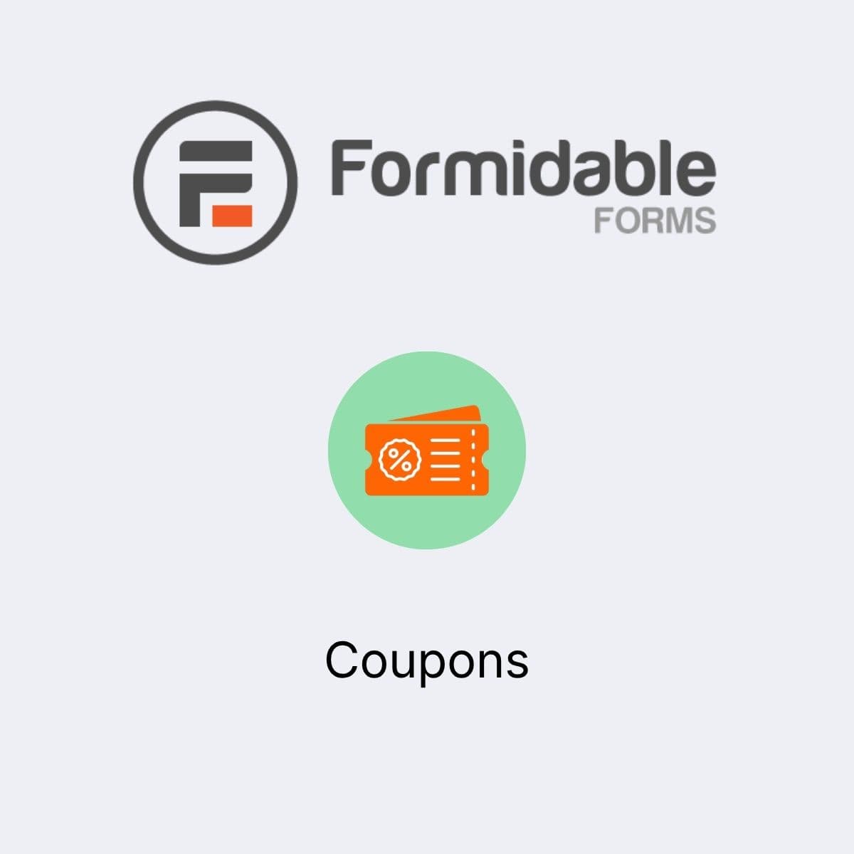 Screenshot of Formidable Forms - Coupons interface