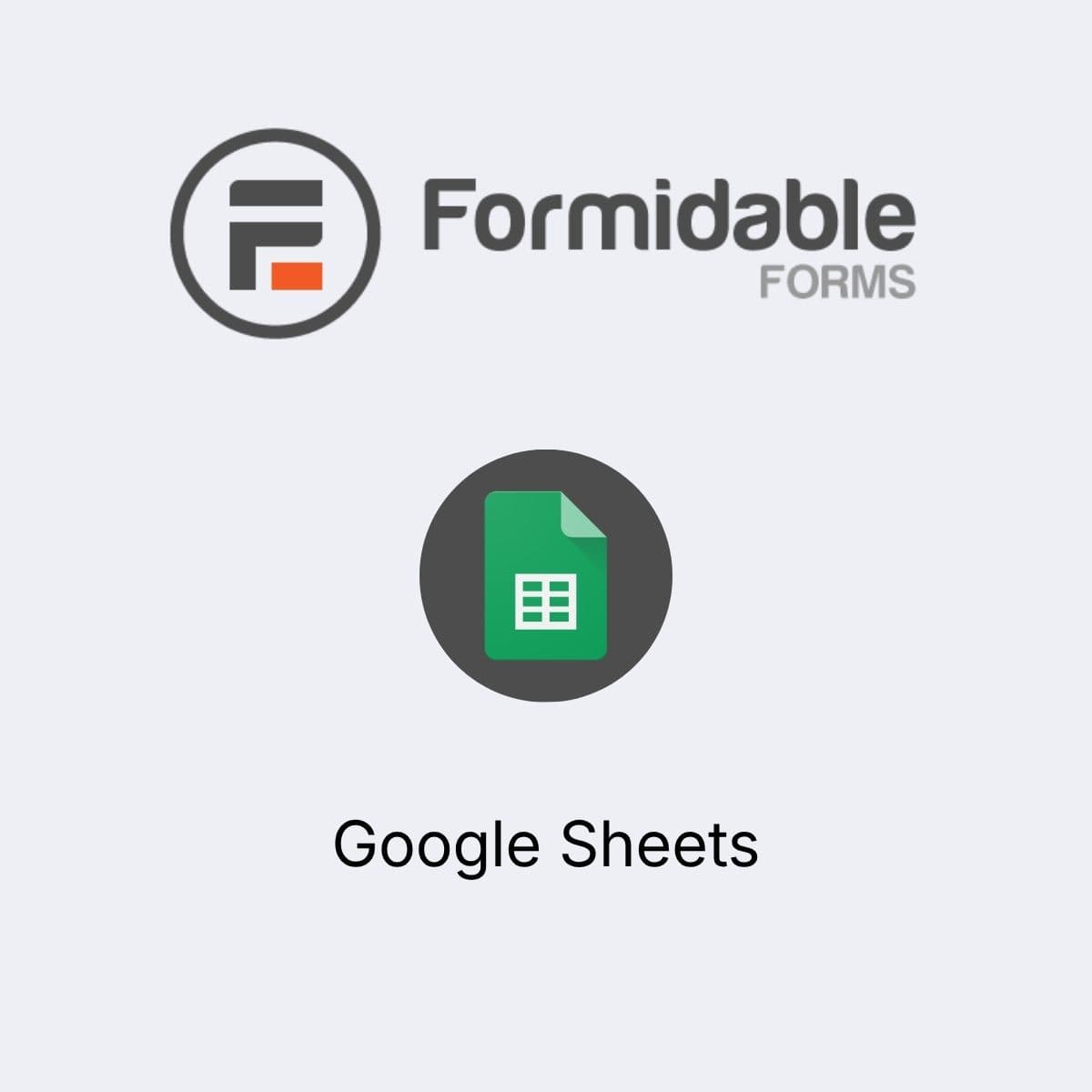 Screenshot of Formidable Forms - Google Sheets interface