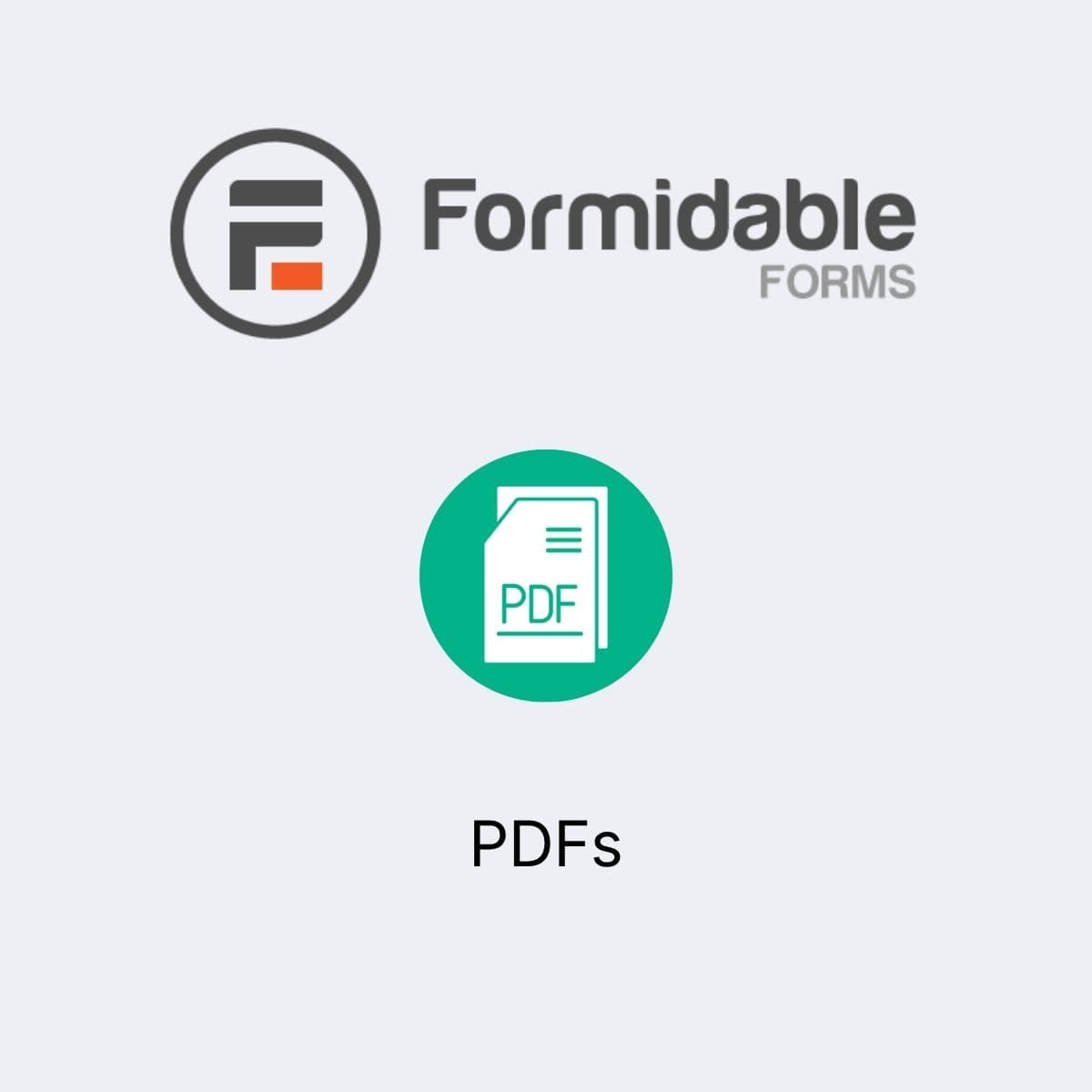 Screenshot of Formidable Forms - PDFs interface