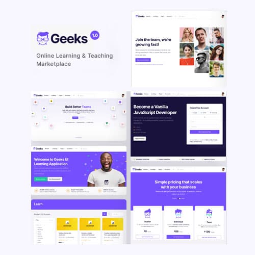 Geeks - Online Learning Marktplatz WordPress-Theme